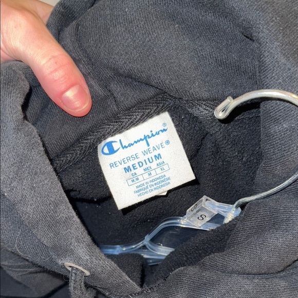 Champion Black Hoodie - size medium - Picture 3 of 3